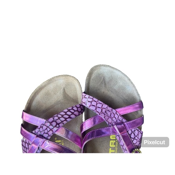 Tatami‎ by Birkenstock Pink Snake Print Sandals | Women's 10 (EU 41) - Picture 9 of 9